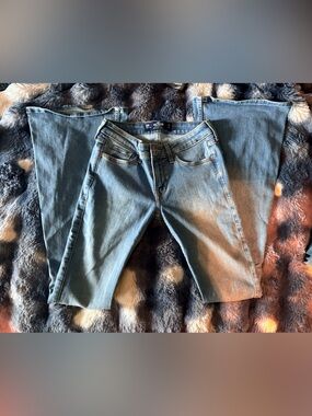 Hollister Light Blue Low-Rise Flare Jeans